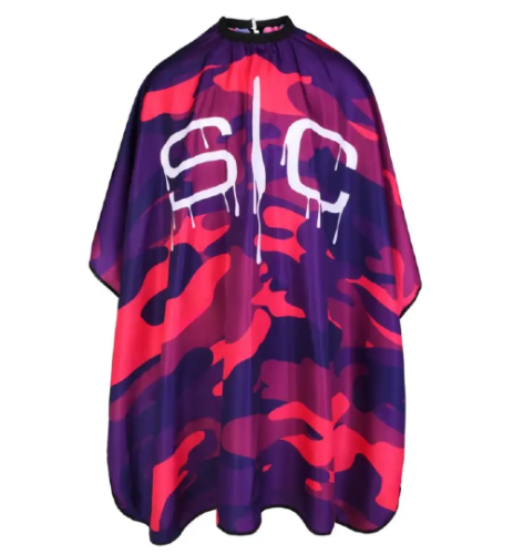 StyleCraft - S|C Pink and Purple Camo Peleryna fryzjerska