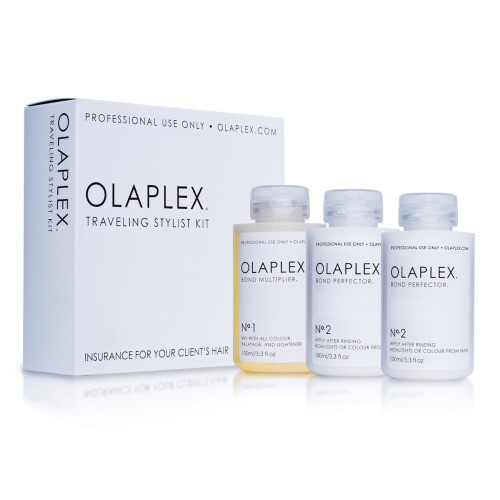 Olaplex Traveling Stylist Kit zestaw do odbudowy włosów zniszczonych rozjaśnianiem i koloryzacją | No.1 100ml + No.2 2x100ml 