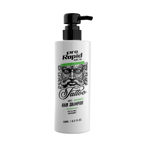 Pro Rapid Tattoo Anti - Dandruff Hair Shampoo Szapon do włosów przeciwłupierzowy 500ml