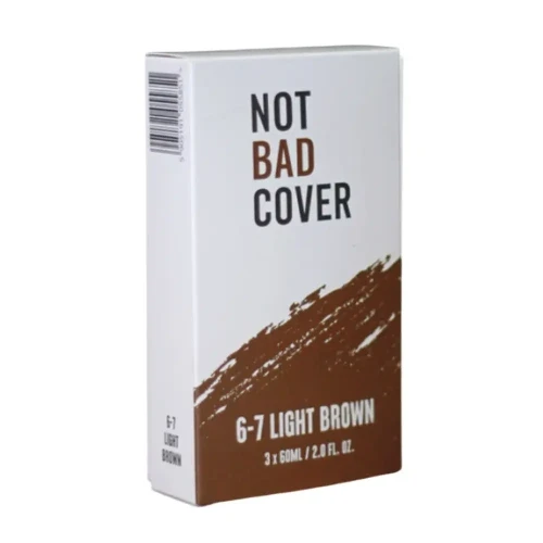 Not Bad Stuff Cover 6-7 Light Brown Farba do włosów i brody 3 x 60ml