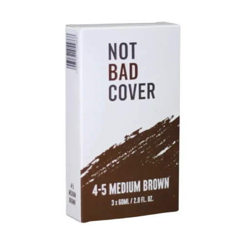 Not Bad Stuff Cover 4-5 Medium Brown Farba do włosów i brody 3 x 60ml