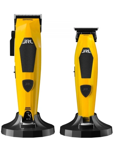 JRL Diamante 2025C Yellow Zestaw maszynka + trymer + 2 stacje ładujące