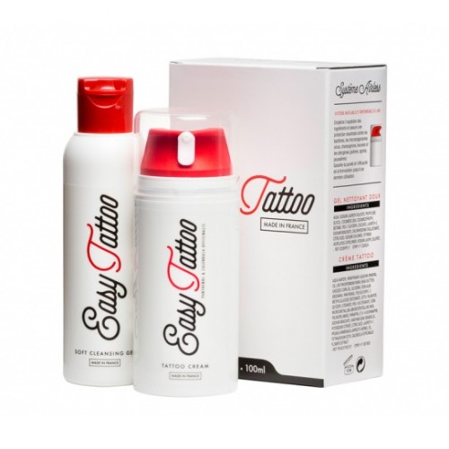 Easy Tattoo zestaw do tatuażu 100 ml KREMU + 125 ml ŻELU