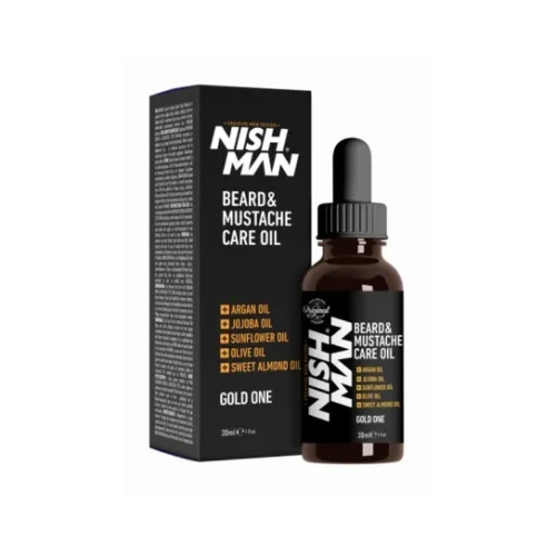 Nishman Beard & Moustache Care Oil Gold One Olejek do brody 30 ml