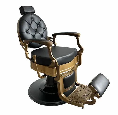 Mirplay Fotel barberski Check Gold 