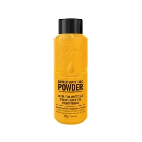 Nishman Barber Shave Talc Powder Talk fryzjerski 180g
