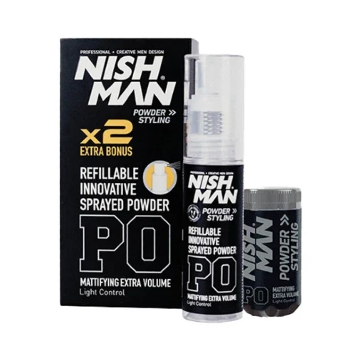 Nishman P0 refillable Puder do stylizacji włosów  20g+20g