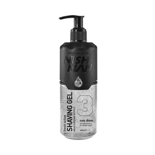 Nishman Żel do golenia Shaving Gel No.3 Fresh Active 400ml