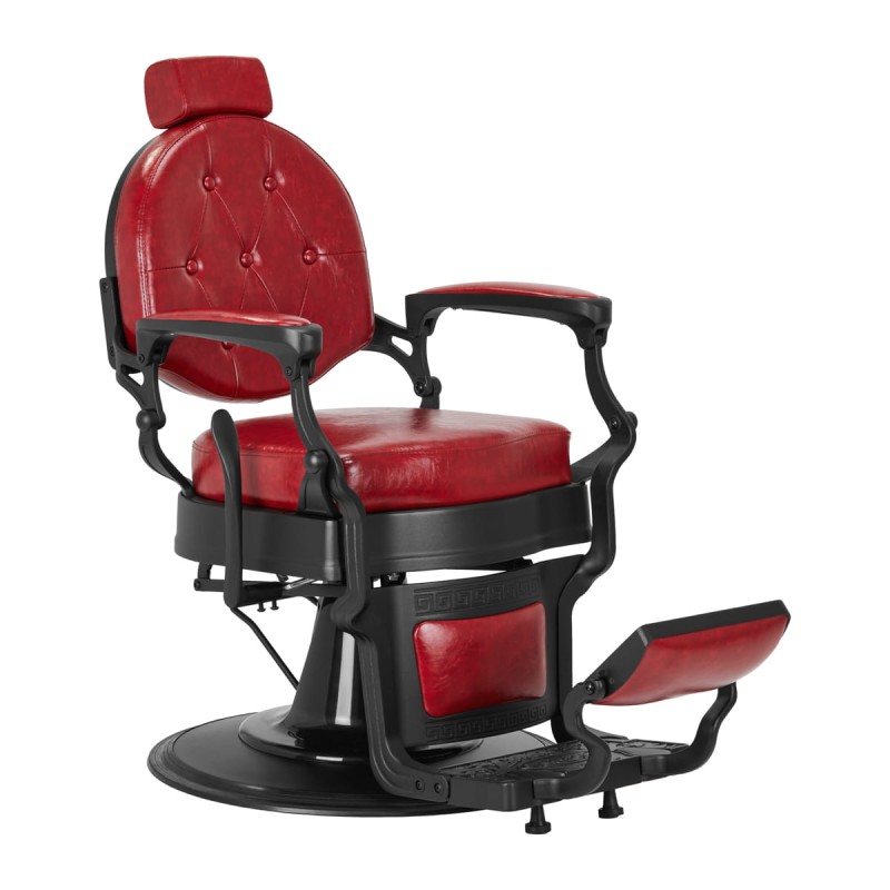 Gabbiano fotel barberski President czerwony