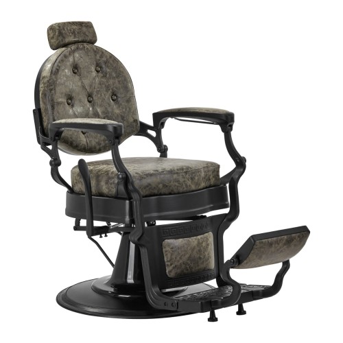 Gabbiano fotel barberski President Old Leather zielony
